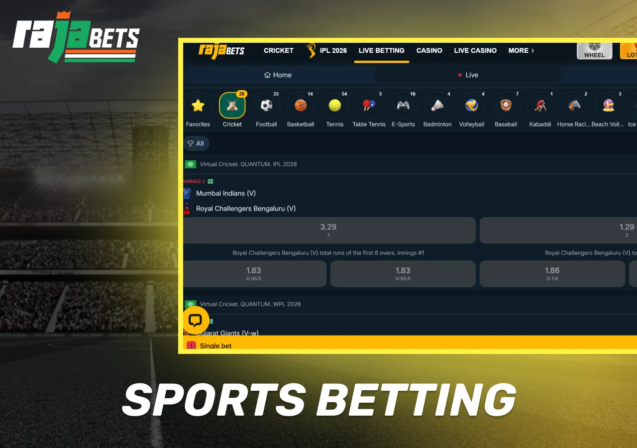 Rajabets sports betting